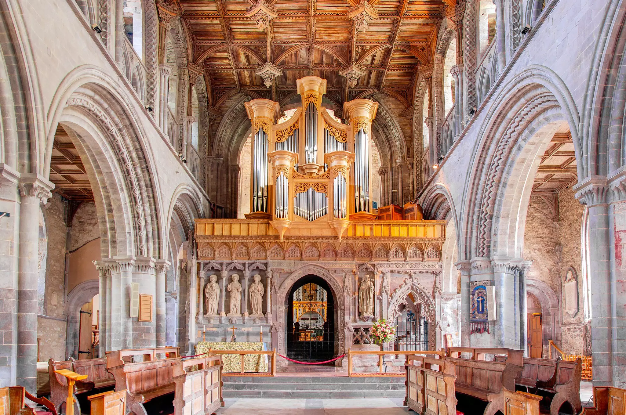 St. David's Cathedral in St Davids, one of the oldest and most significant Christian sites in Wales.