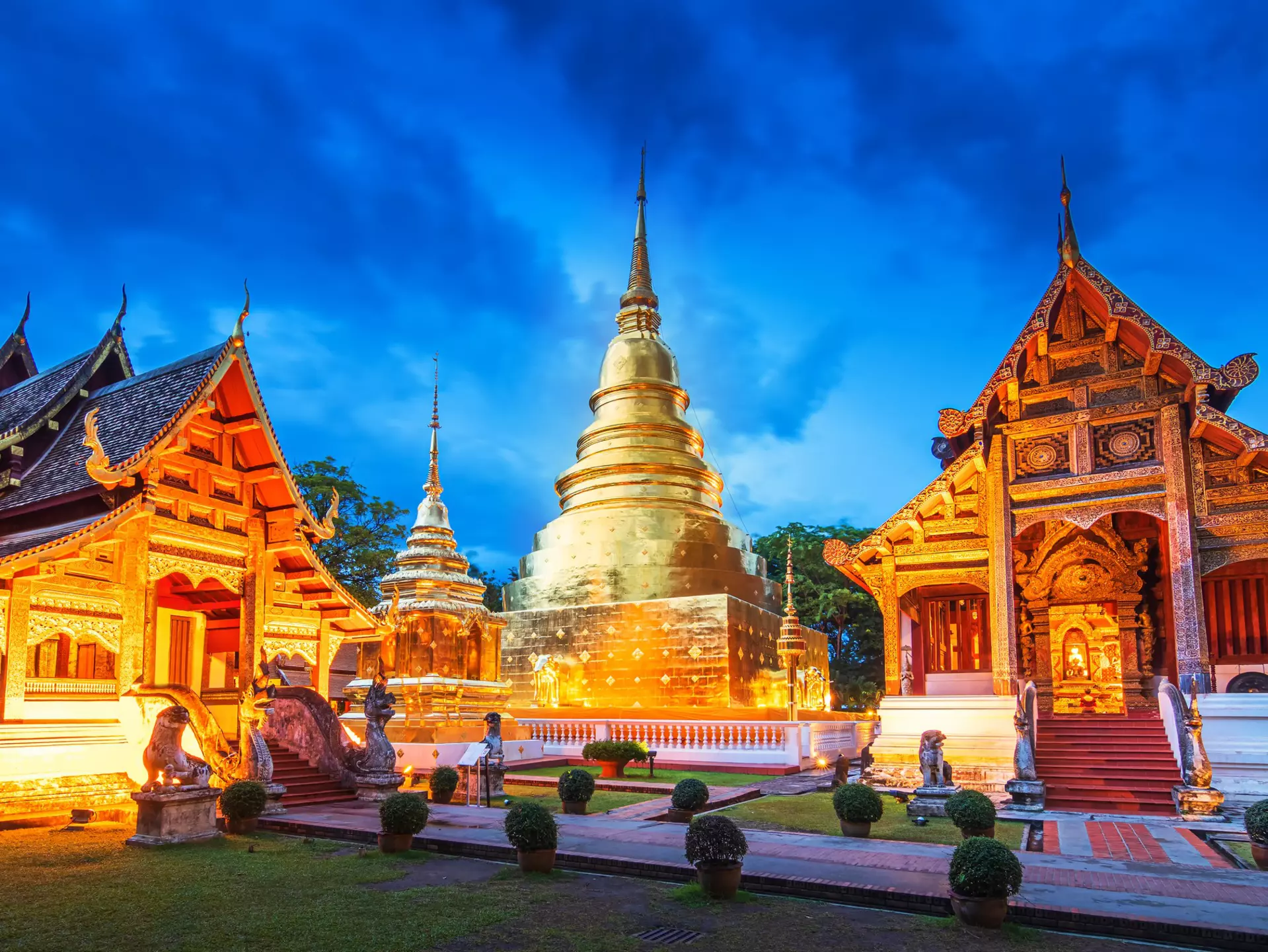 Wat Phra Singh in Chiang Mai, Thailand. Wat Phra Singh is located in the western part of the old city centre of Chiang Mai , Thailand, License Type: media, Download Time: 2025-05-28T10:04:14.000Z, User: lonelyplanetmedia, Editorial: false, purchase_order: 65050 - Digital Destinations and Articles, job: Global Publishing WIP, client: Global Publishing WIP, other: Peterson Haggarty // SS Comp Ingestion