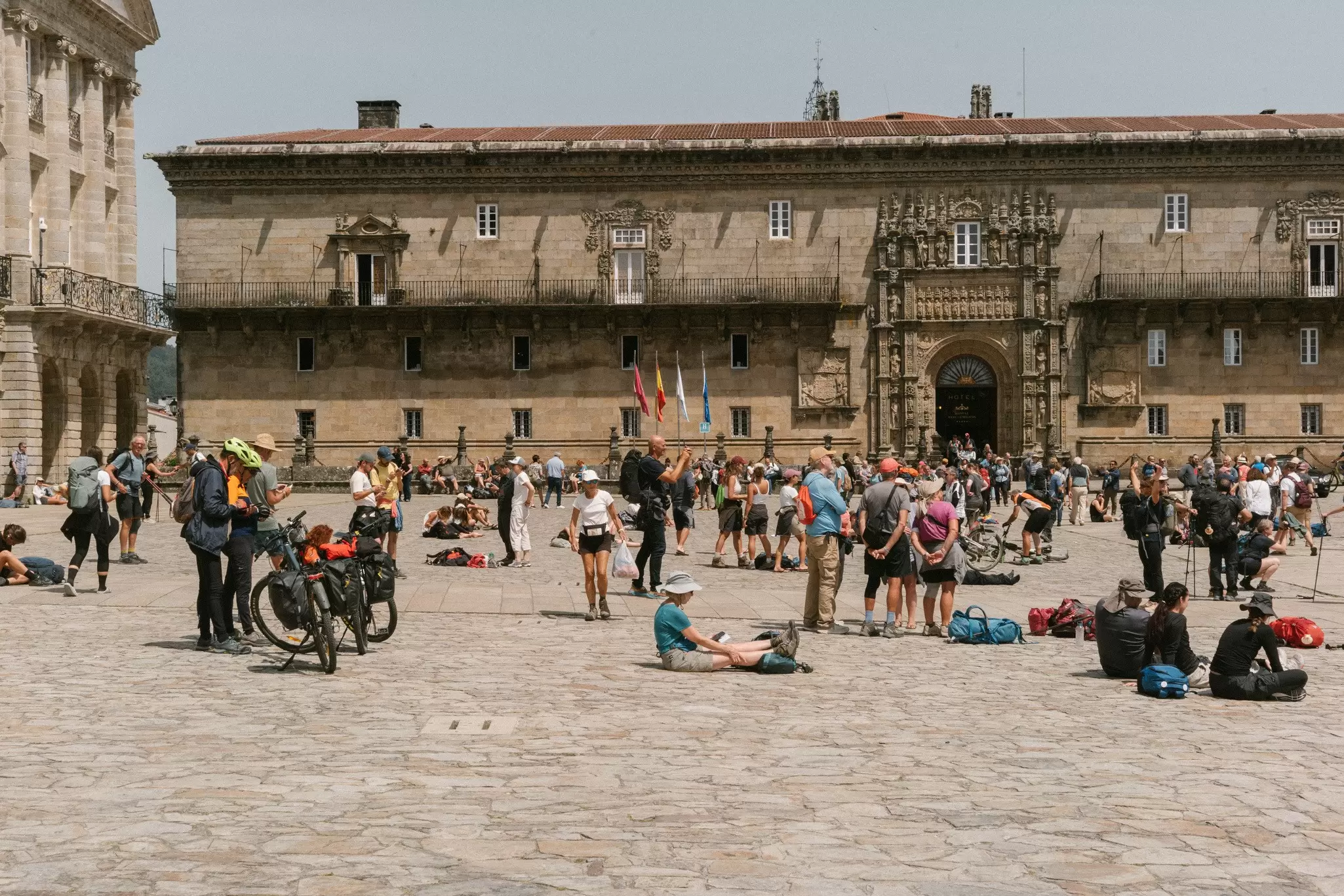 Praza do Obradoiro in Santiago de Compostela, where pilgrims end their Camino journey. James Jackman for Lonely Planet