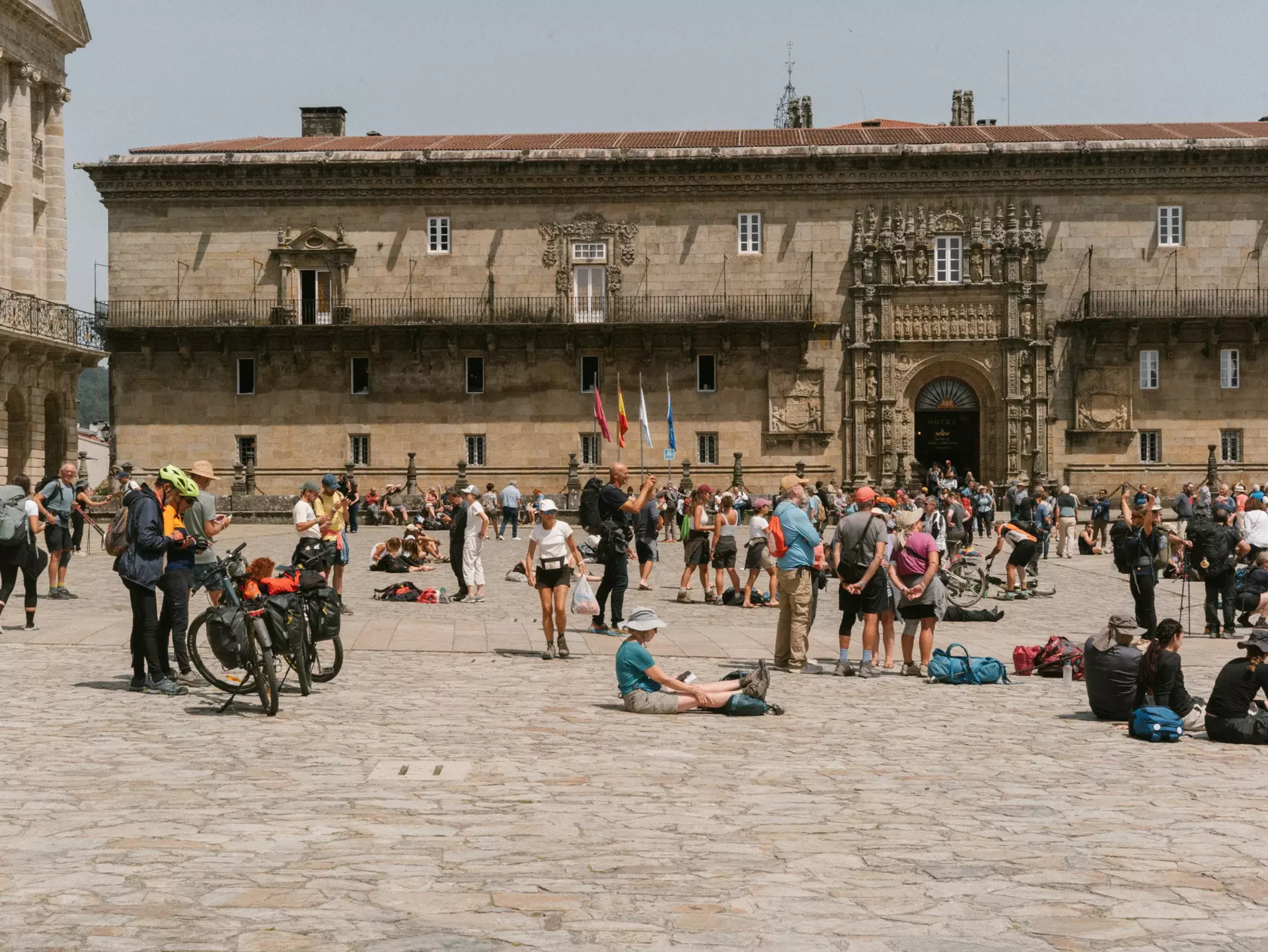 Praza do Obradoiro in Santiago de Compostela, where pilgrims end their Camino journey. James Jackman for Lonely Planet