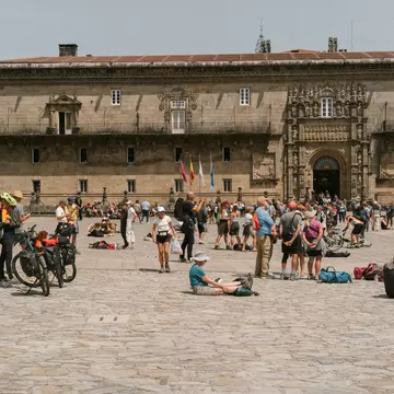 Praza do Obradoiro in Santiago de Compostela, where pilgrims end their Camino journey. James Jackman for Lonely Planet