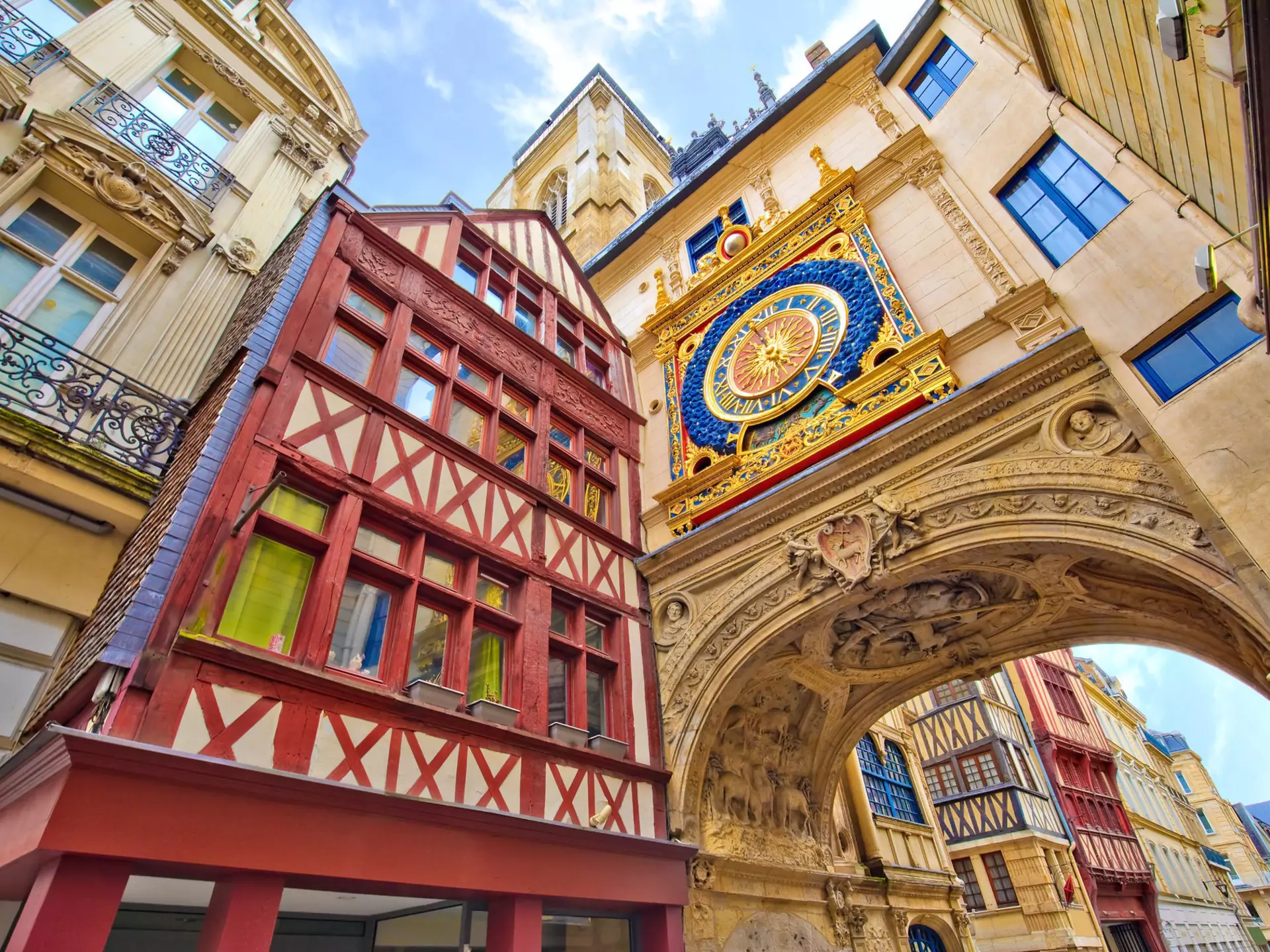 The Great-clock of Rouen (Gros Horloge). Andre Quinou/Shutterstock