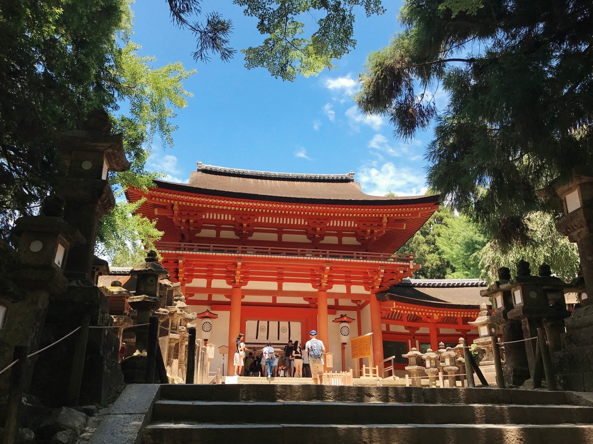 Nara, Japan - July 21 2017: Kasuga Taisha Shrine in Nara, Japan. Traditional Vermilion Architecture Amidst Nature, License Type: media, Download Time: 2025-02-20T21:52:43.000Z, User: katelyn.perry_lonelyplanet, Editorial: true, purchase_order: 65050 - Digital Destinations and Articles, job: wip, client: wip, other: Katelyn Perry