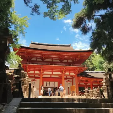 Nara, Japan - July 21 2017: Kasuga Taisha Shrine in Nara, Japan. Traditional Vermilion Architecture Amidst Nature, License Type: media, Download Time: 2025-02-20T21:52:43.000Z, User: katelyn.perry_lonelyplanet, Editorial: true, purchase_order: 65050 - Digital Destinations and Articles, job: wip, client: wip, other: Katelyn Perry