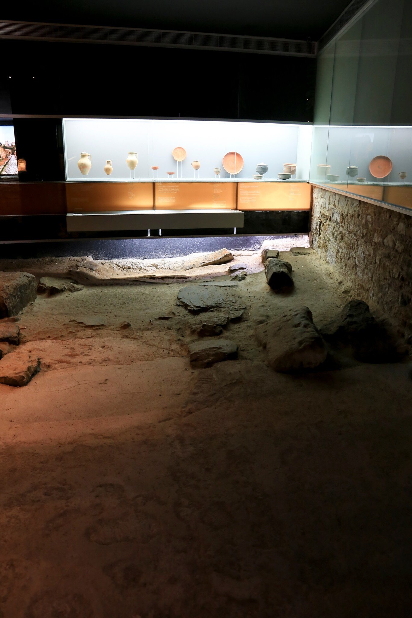 View of the exhibition at the Casa de la Fortuna in Cartagena, Spain.