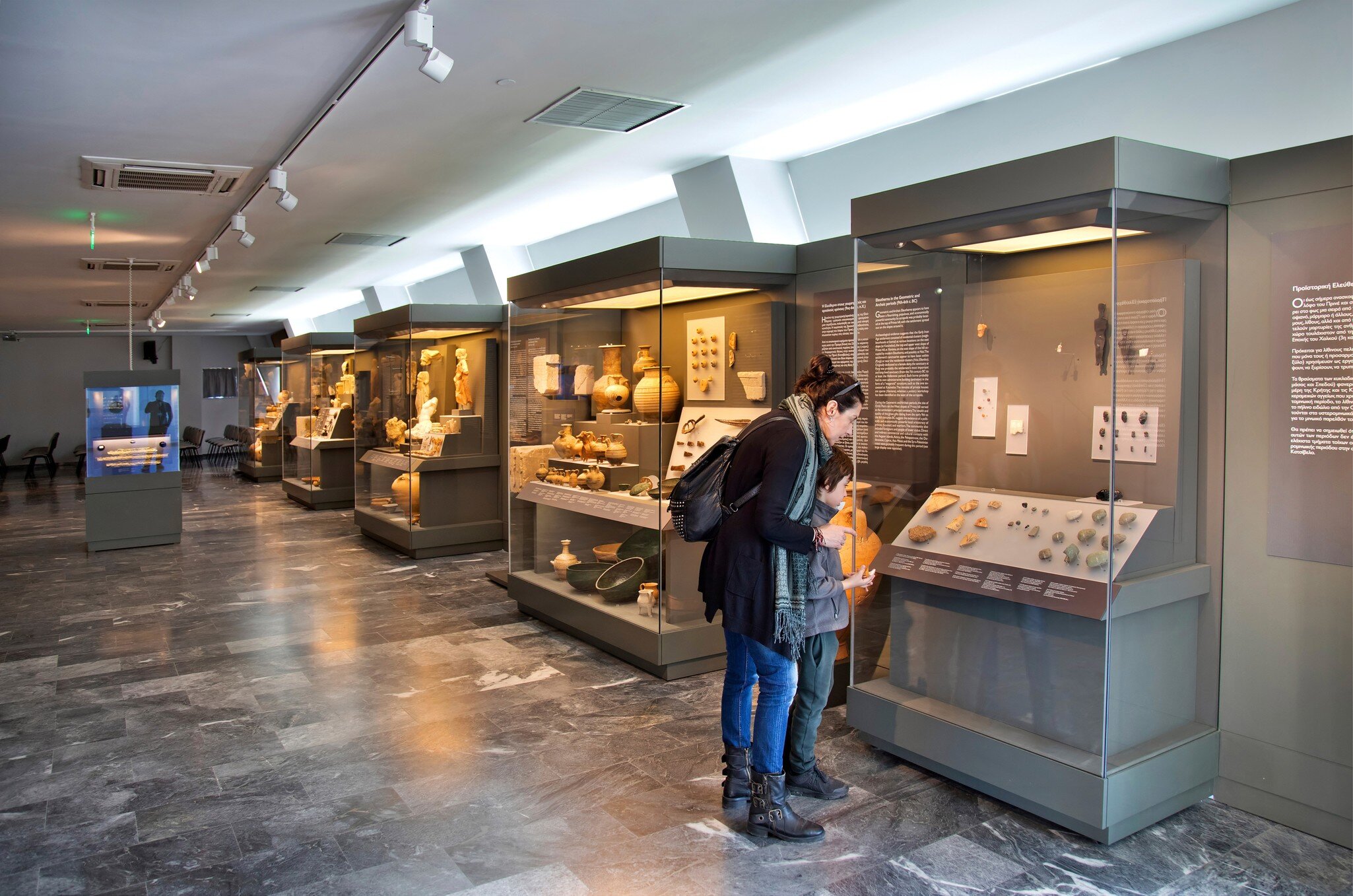 ELEUTHERNA, CRETE, GREECE - March 19, 2019. Inside the museum of the archaeological site of ancient Eleutherna, Rethimno; Shutterstock ID 1387762328; your: Barbara Di Castro; gl: 65050; netsuite: digital; full: poi