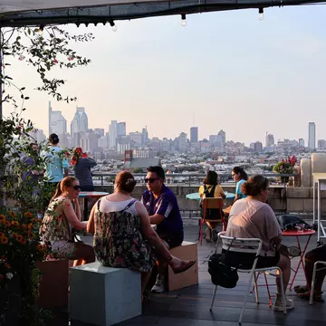 BOK Bar's rooftop overlooks Philadelphia's skyline. Joana Moono, via BOK Bar