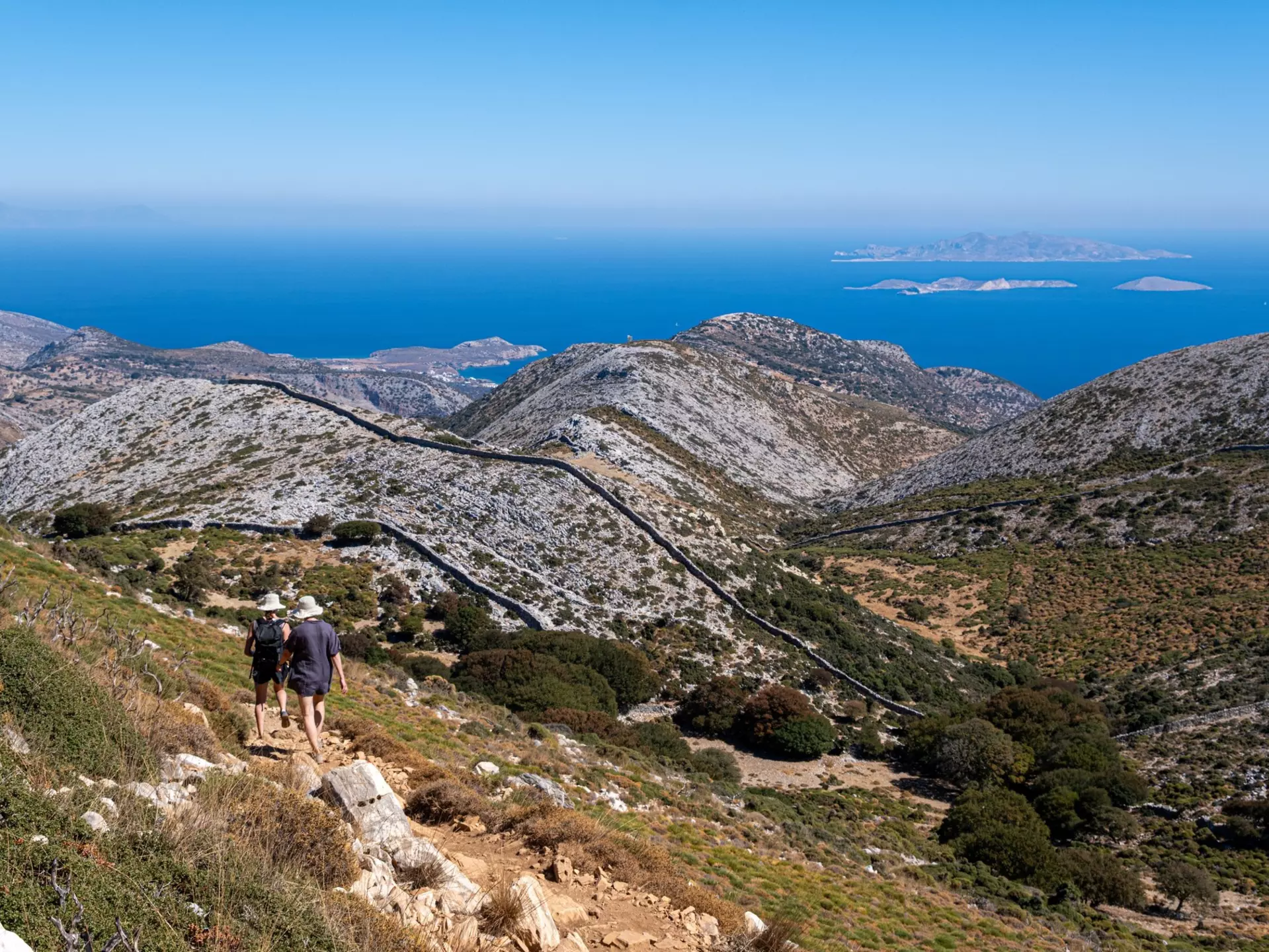 Hiking in the Cyclades in Greece. Marc Bruxelle/Shutterstock