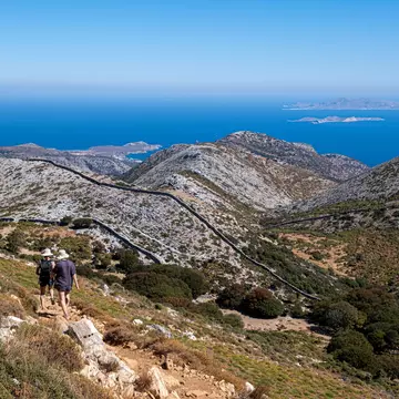 Hiking in the Cyclades in Greece. Marc Bruxelle/Shutterstock