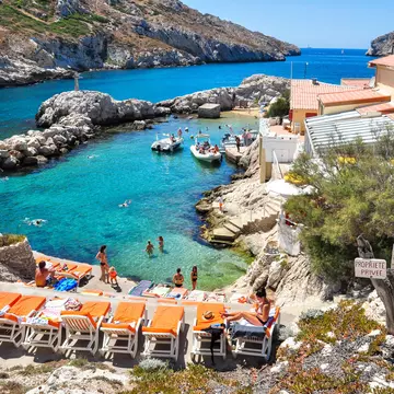 If you're in Marseille in summer head to a city beach or the nearby calanques for a swim in the Mediteranean.  Shutterstock