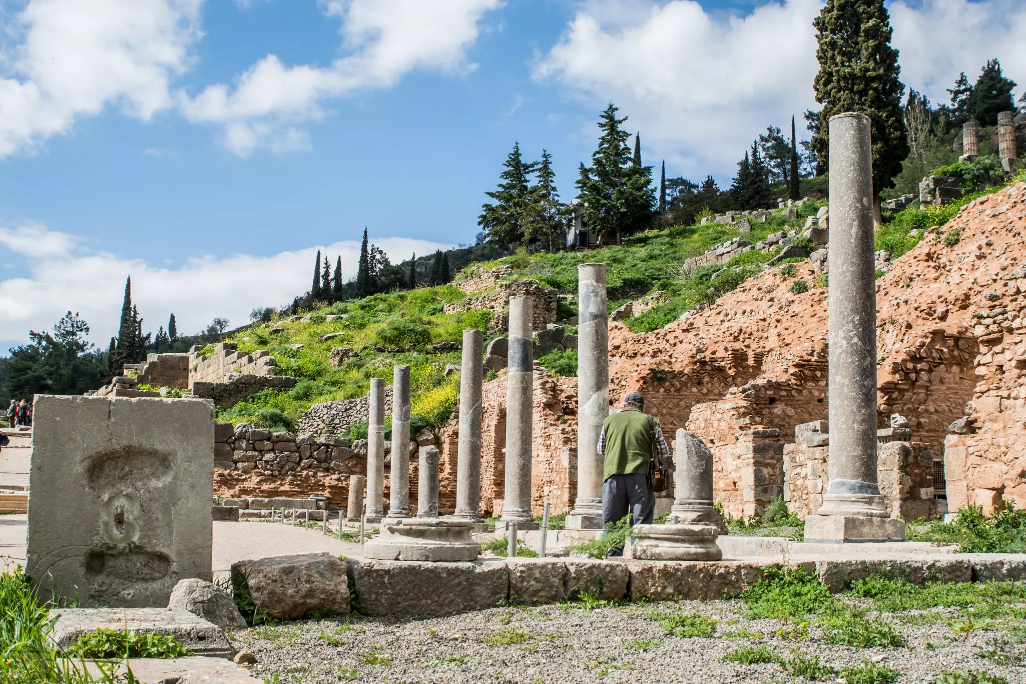 Roman ruins on a sunny day