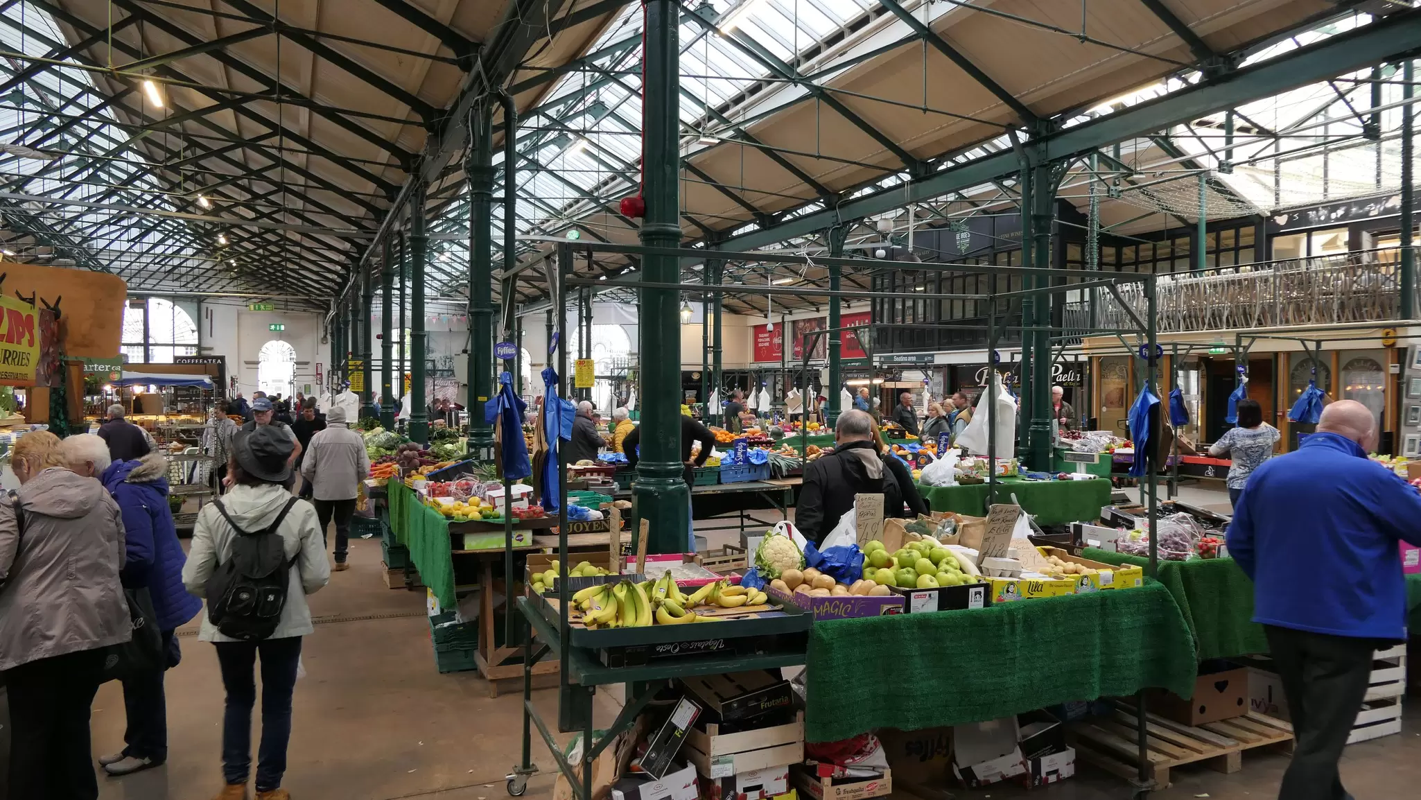 The interior of the famous St. George's market