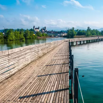 Read on for sublime day trips on the doorstep of Zürich (like Rapperswil above), all accessible by public transport. Shutterstock