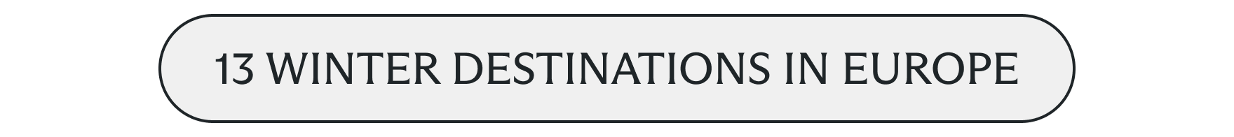 13 winter destinations in Europe