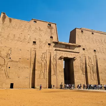 The Temple of Edfu, Egypt - from the Ptolemaic period.