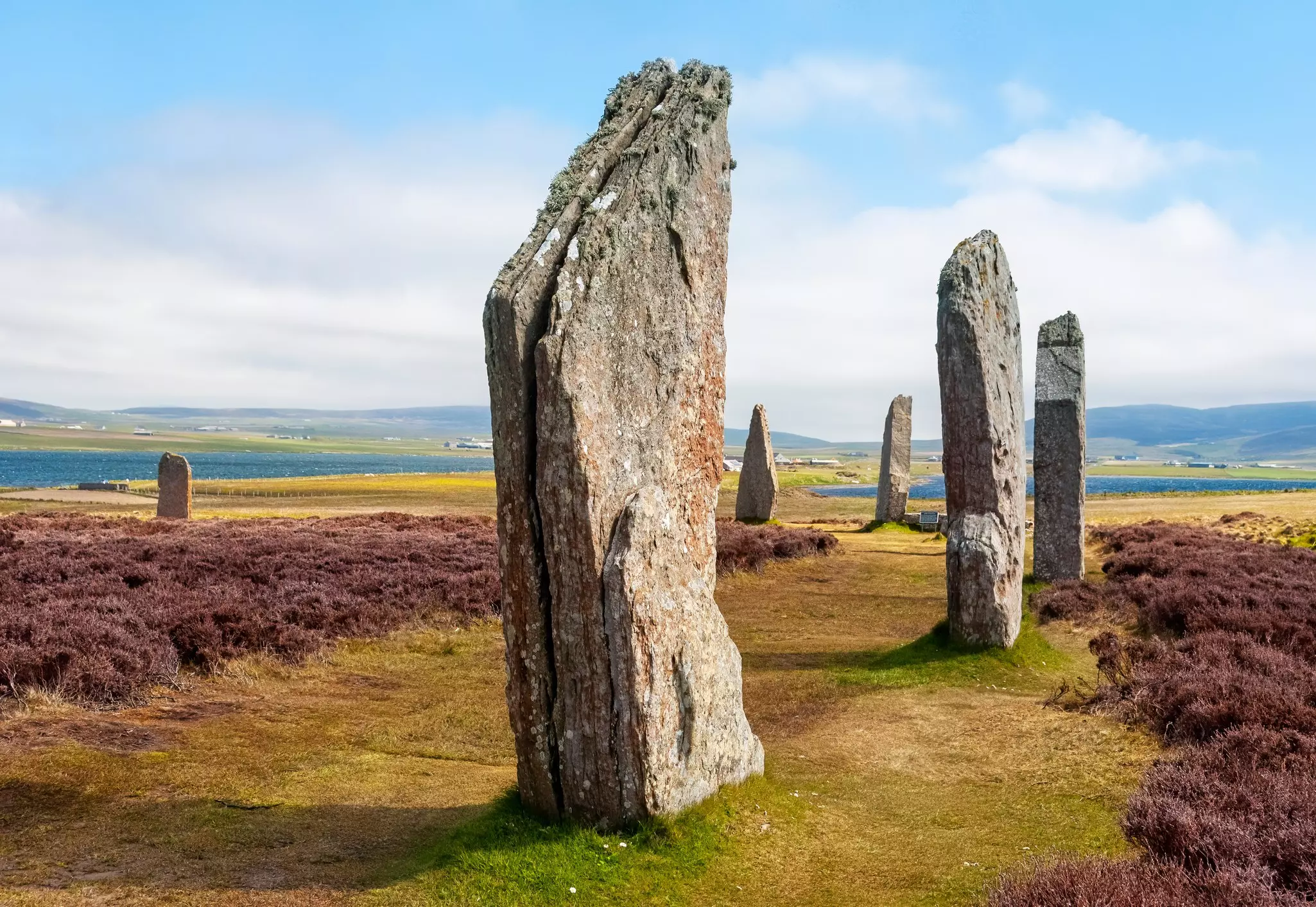 The Stones of Stenness in the Heart of Neolithic Orkney, Scotland.