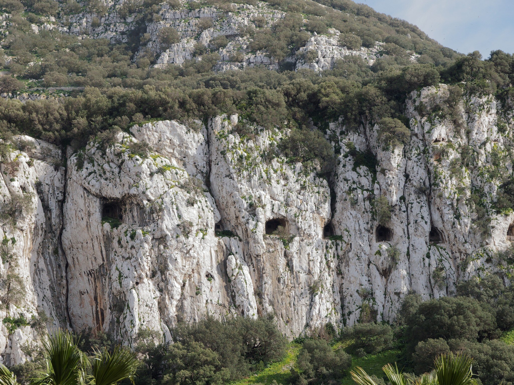 View of the Great Siege Tunnels in the Rock of Gibraltar.