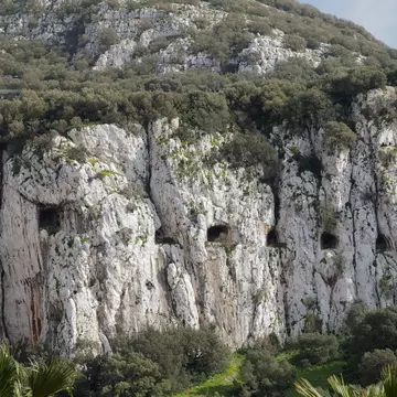 View of the Great Siege Tunnels in the Rock of Gibraltar.