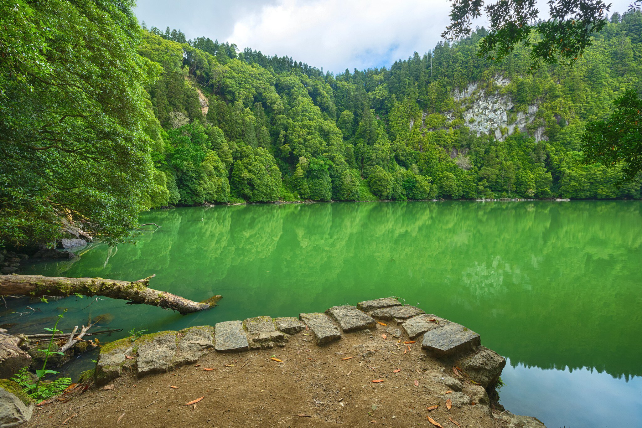 Lagoon Congro (Lagoa do Congro), Sao Miguel island, Azores, Portugal