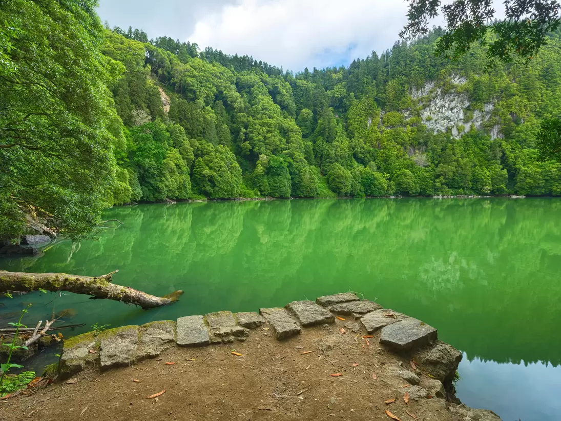 Lagoon Congro (Lagoa do Congro), Sao Miguel island, Azores, Portugal