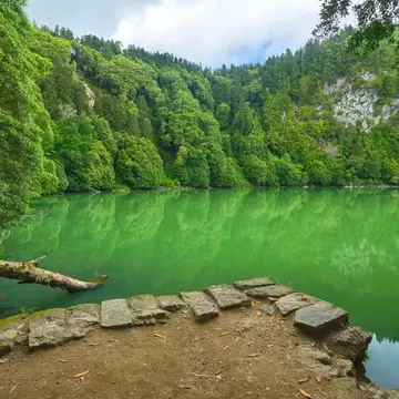 Lagoon Congro (Lagoa do Congro), Sao Miguel island, Azores, Portugal