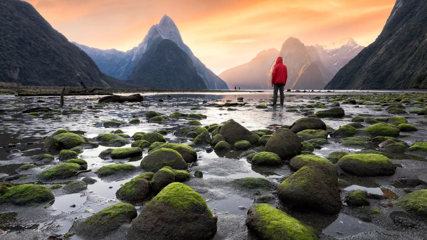 Milford Sound/Piopiotahi fiord in the south west of New Zealand's South Island