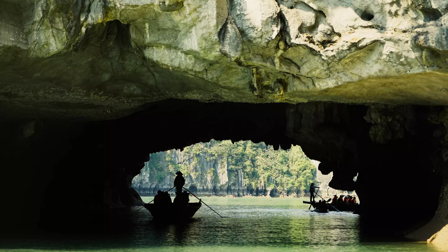 Day cruise in Halong Bay, Vietnam. 