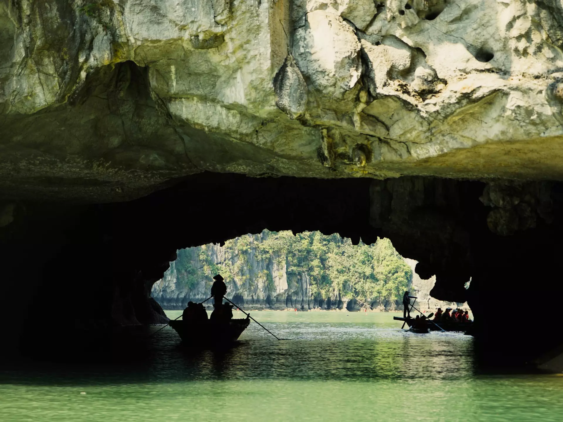 Day cruise in Halong Bay, Vietnam. 