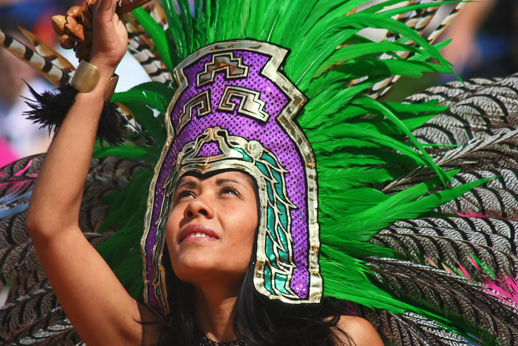 A Native American performer participates in the annual powwow at the Heard Museum in Phoenix © Vicki L. Miller / Shutterstock
