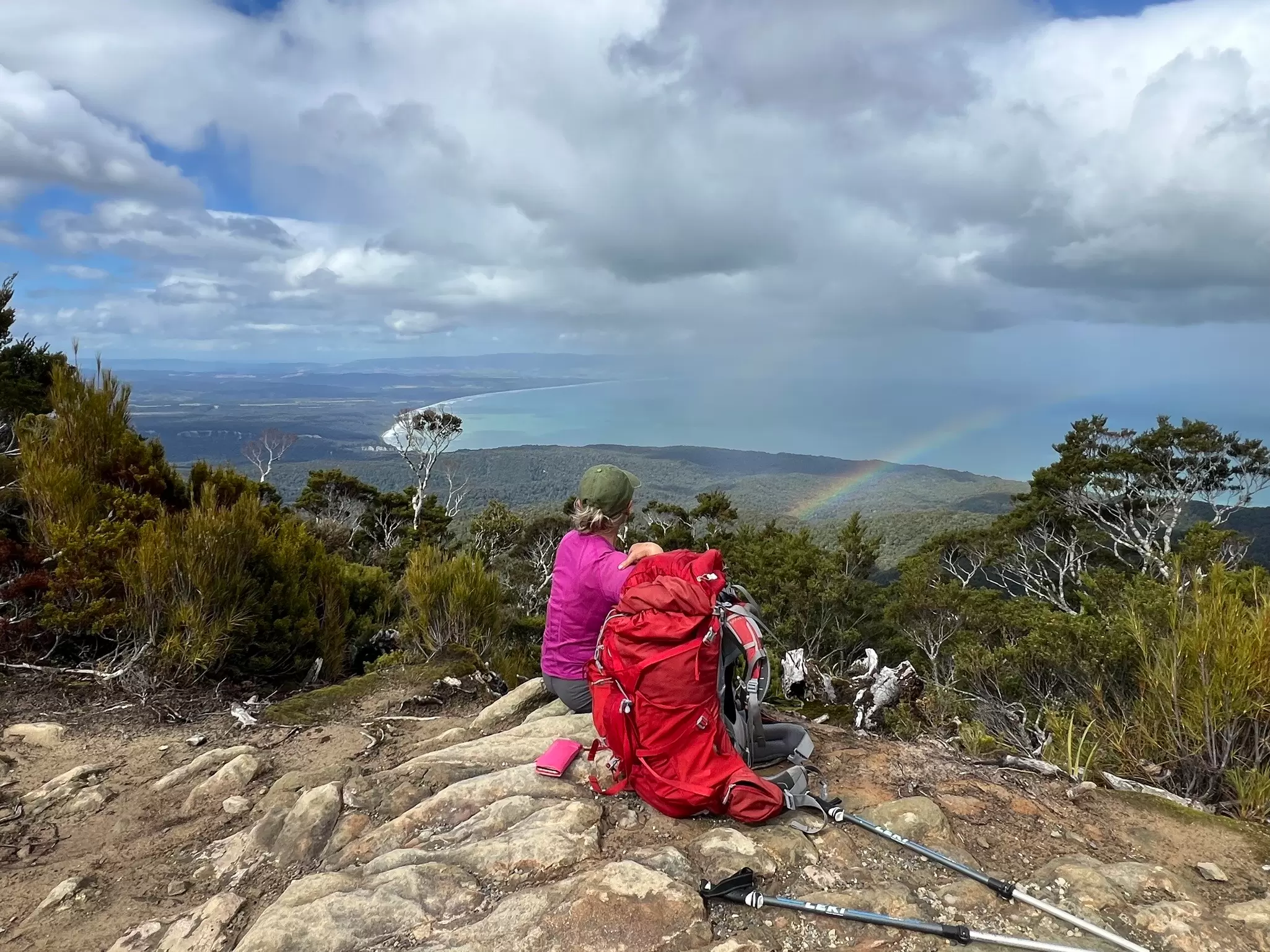The view from the Hump Ridge Track