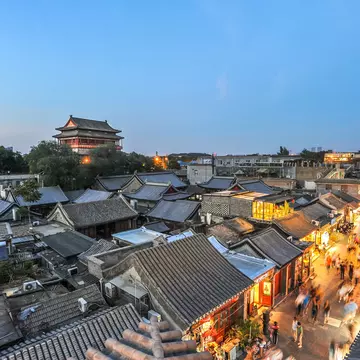 Beijing's hutongs (alleyways) at night. ynm_yn/Shutterstock