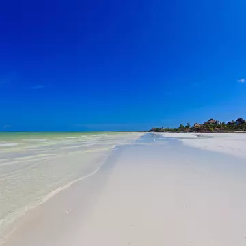 tropical beach in Holbox island, Mexico