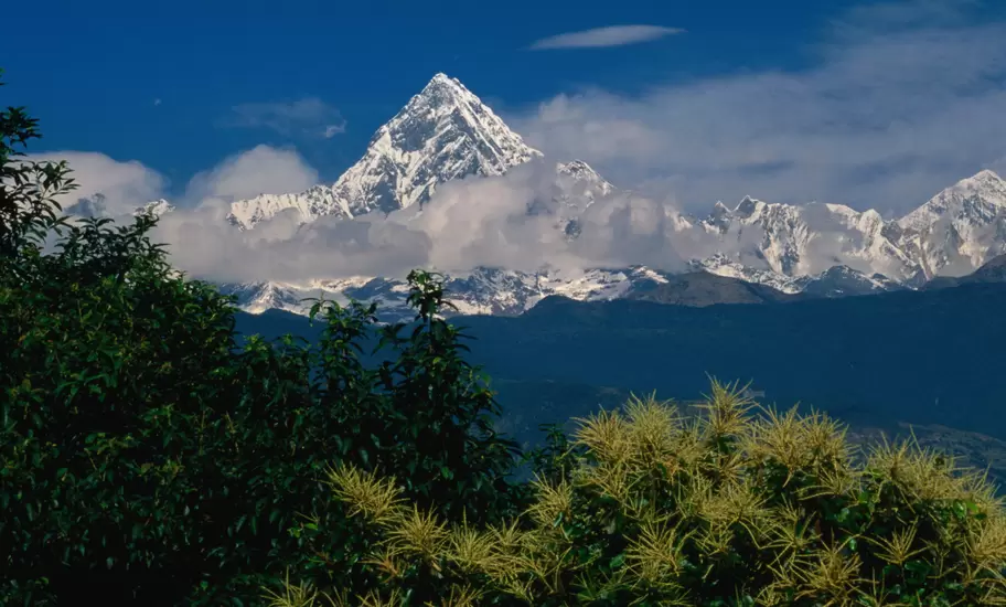 Mt. Machupuchare in the Annapurnas Range.