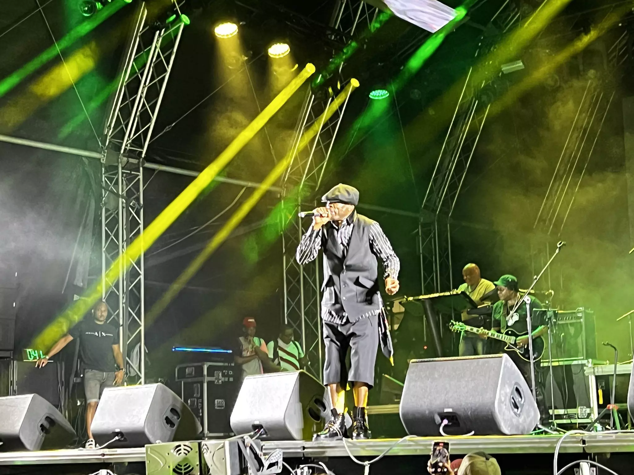 Reggae artist Shabba Ranks performs at Village Night at St Thomas Carnival.