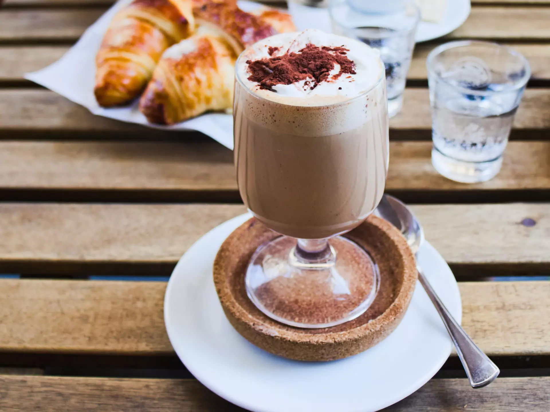 Bicerin is a traditional hot drink native to Turin. It's made of espresso, drinking chocolate and whole milk