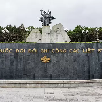 Memorial Monument At Road 9 National Martyrs Cemetery In Quang Tri Province, Vietnam.