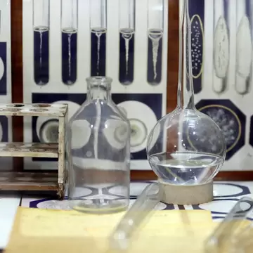 Exhibits on display in the Yersin Museum, dedicated to Alexandre Yersin, the French-Swiss bacteriologist.