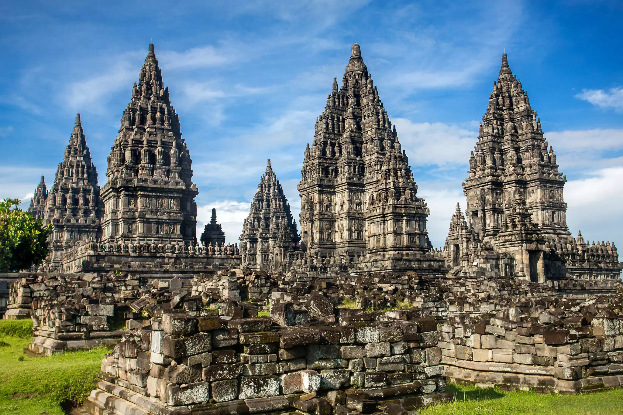 Prambanan temple near Yogyakarta on Java, Indonesia.