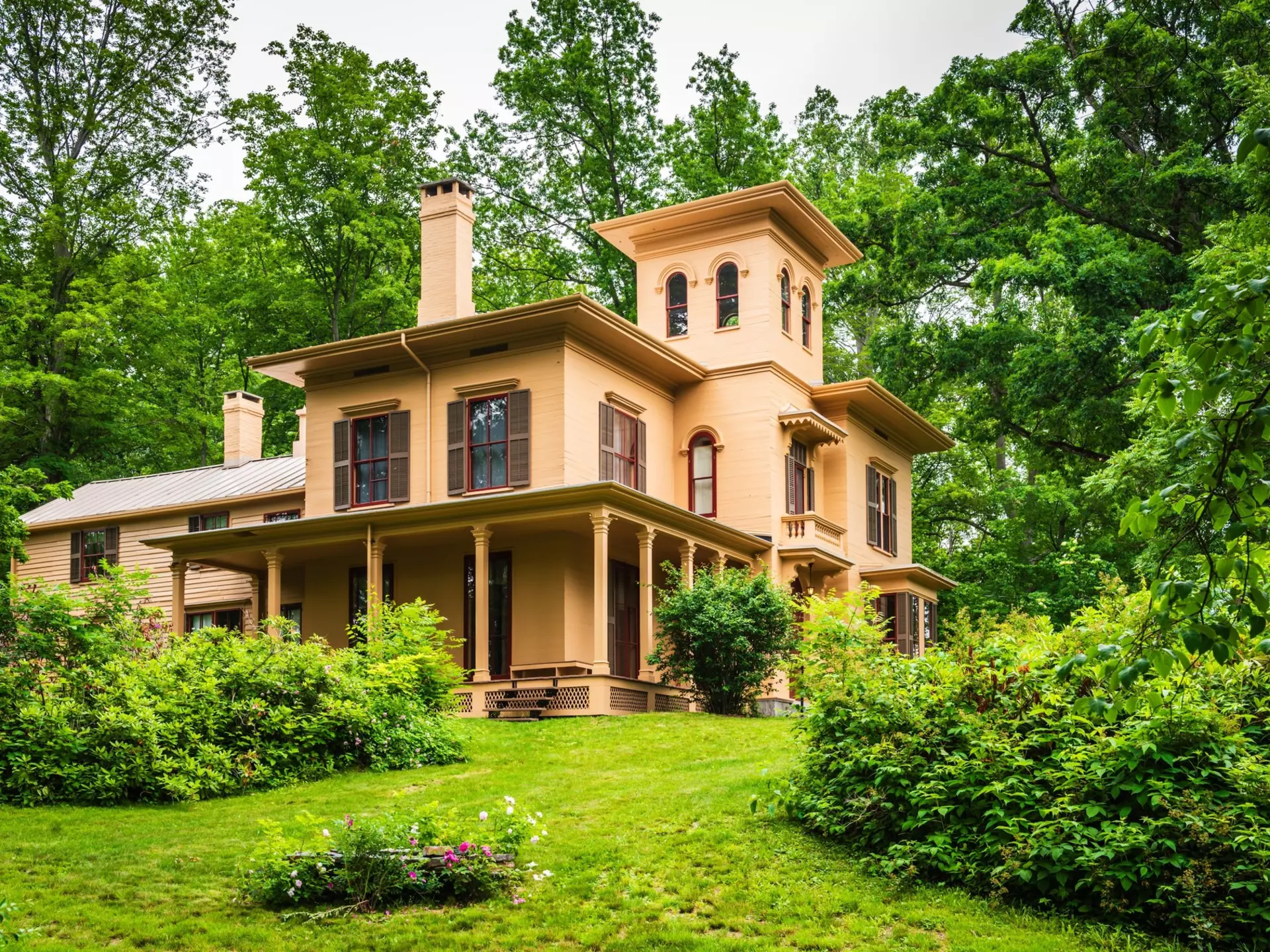 The Evergreens at the Emily Dickinson Museum in Amherst, Massachusetts. Sandra Foyt/Shutterstock