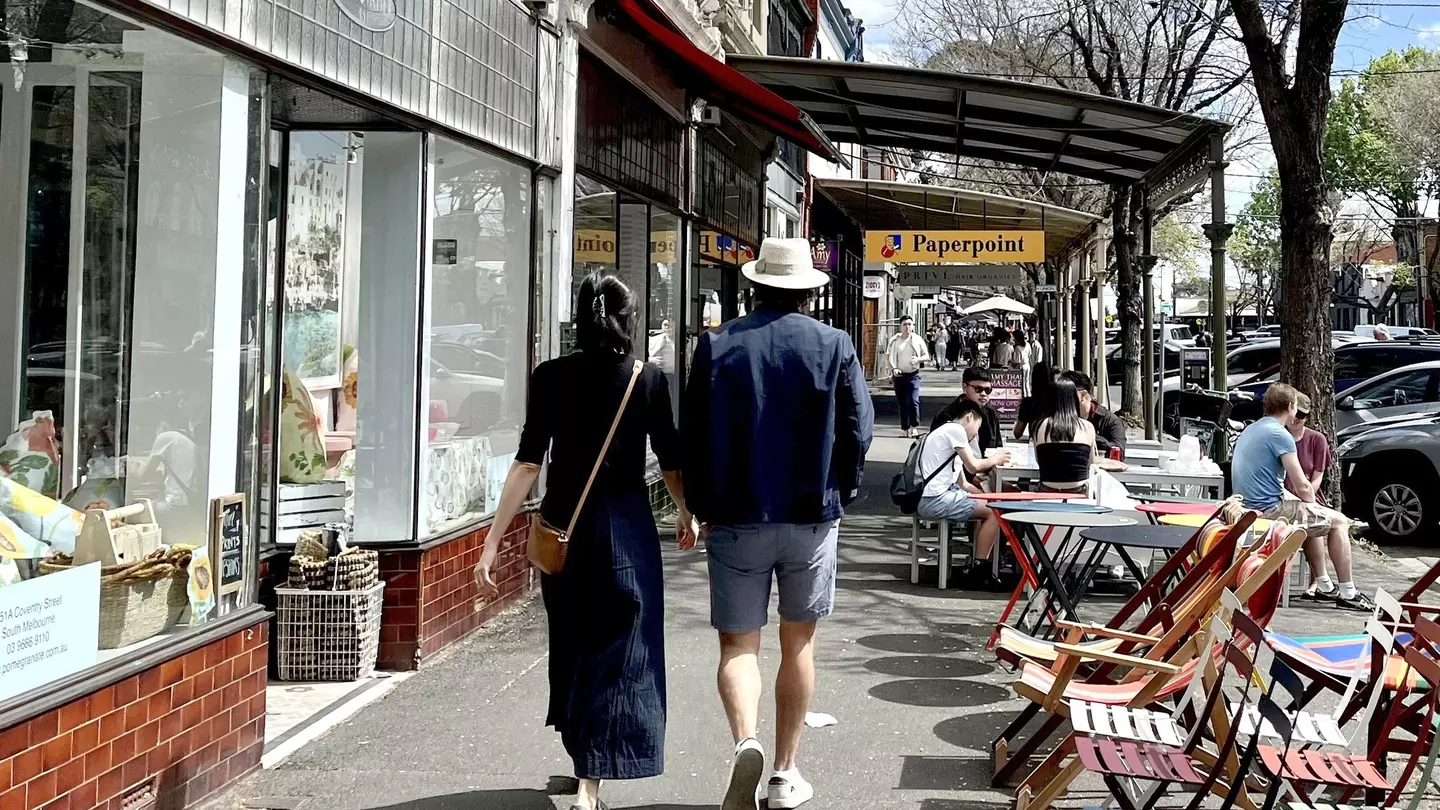 Melbourne's buzzy Coventry Street is filled with bookstores, cafes and restaurants © Cristian Bonetto