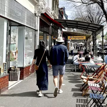 Melbourne's buzzy Coventry Street is filled with bookstores, cafes and restaurants © Cristian Bonetto