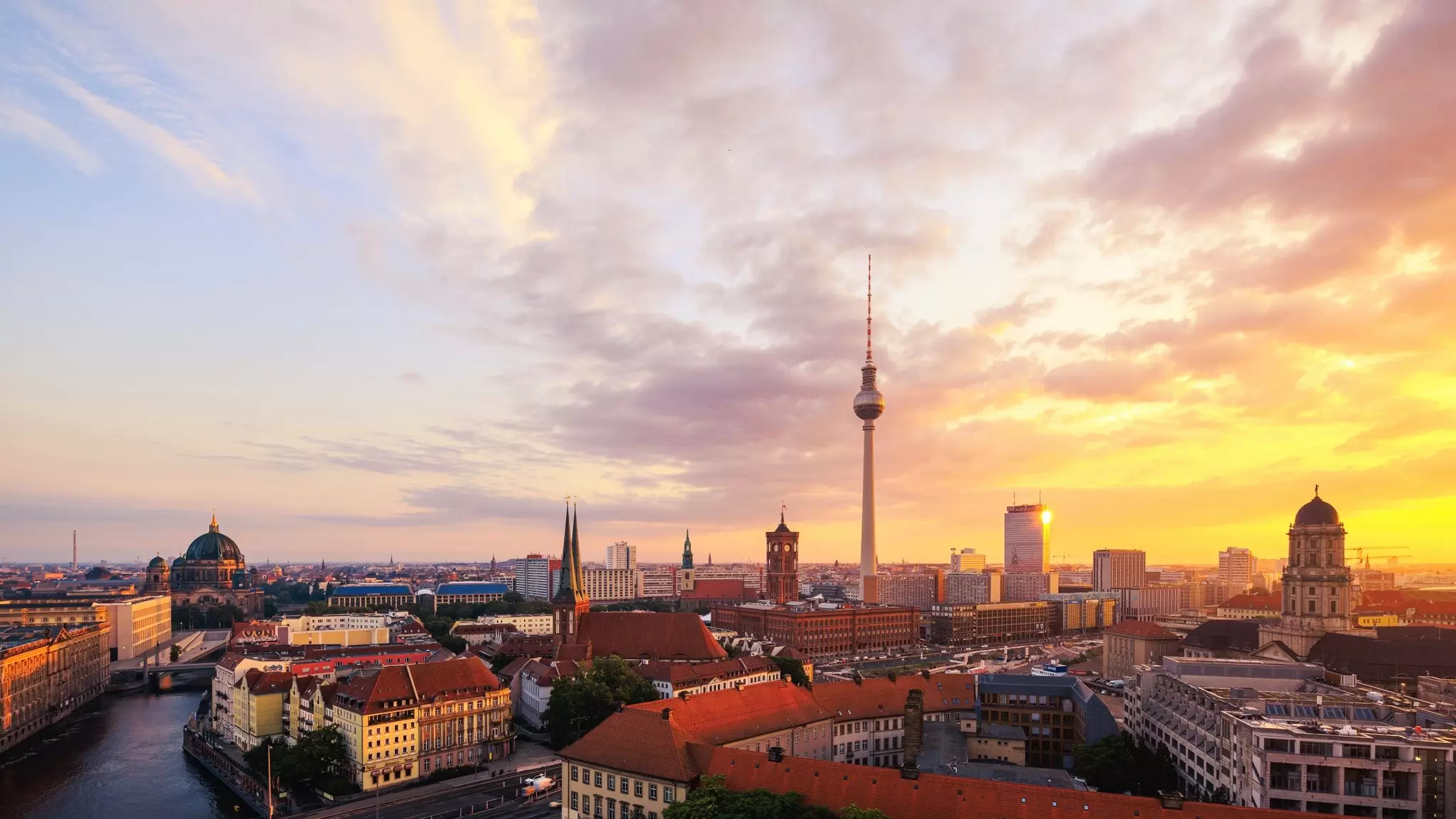 Berlin, Germany, at sunrise. Matthias Makarinus/Getty Images