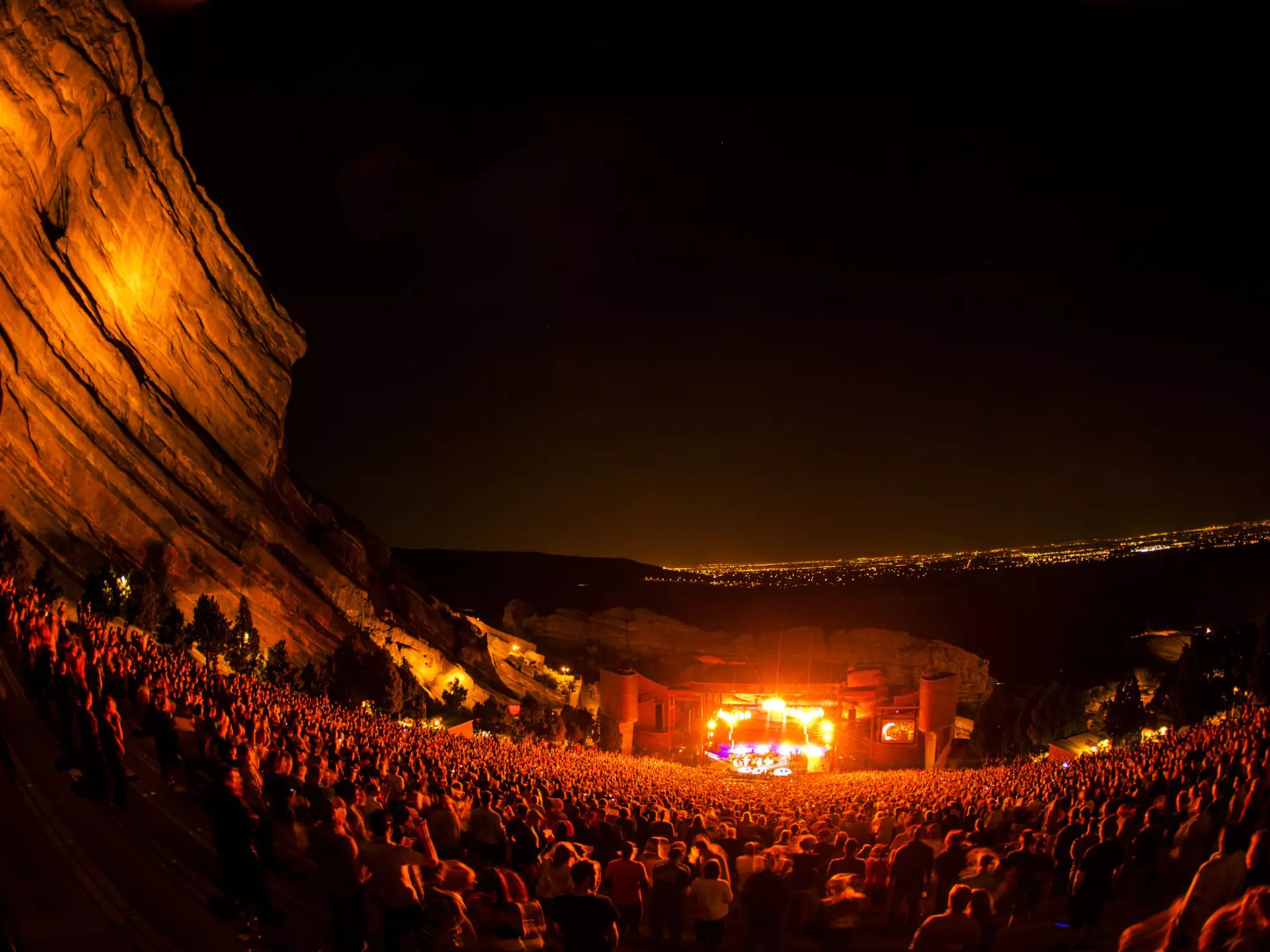 Summer is the perfect time to enjoy outdoor concerts at Red Rocks Amphitheater © John P Kelly / Getty Images