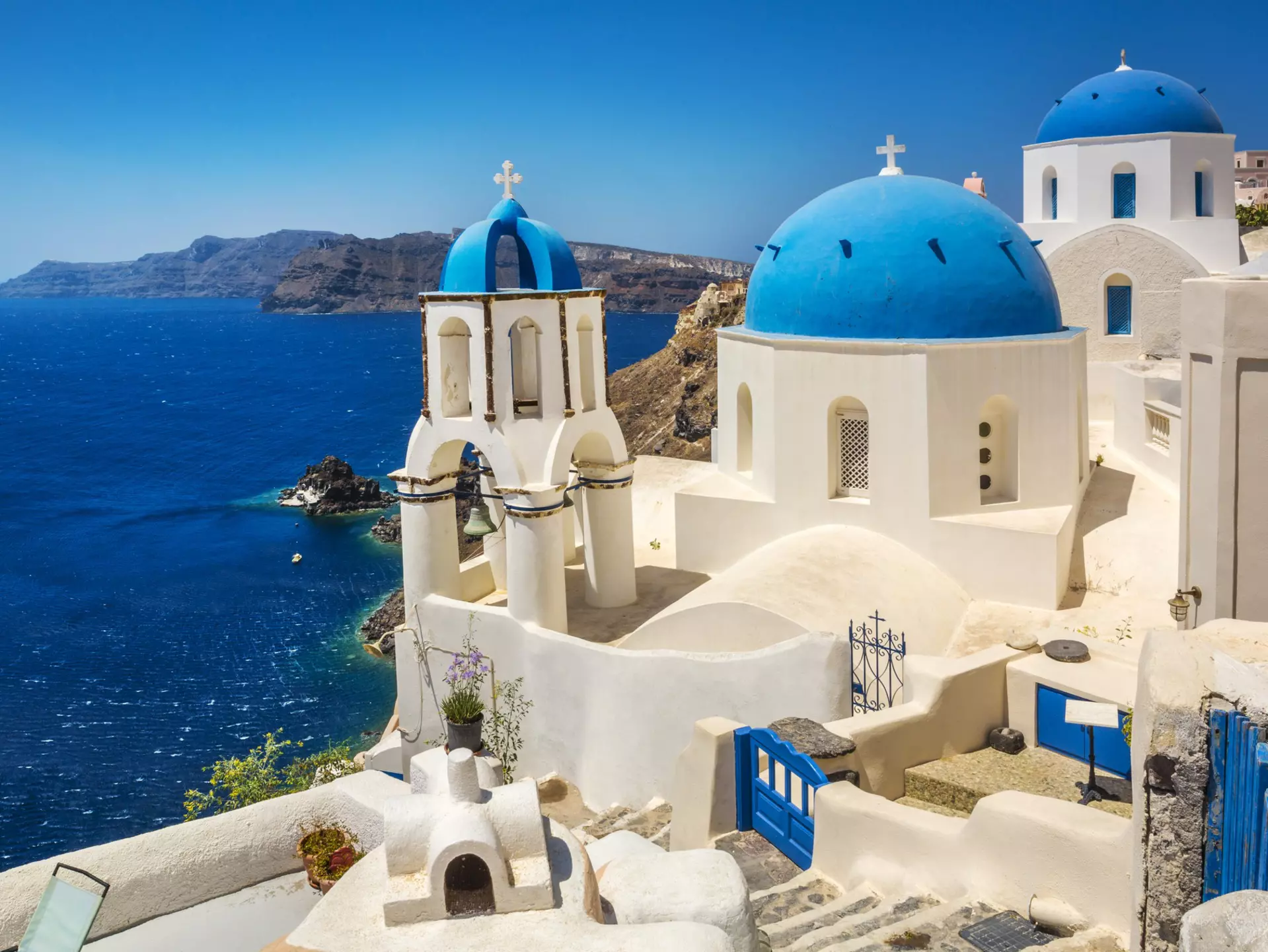 Oia, a village on the Greek island of Santorini. Gonzalo Azumendi/Getty Images