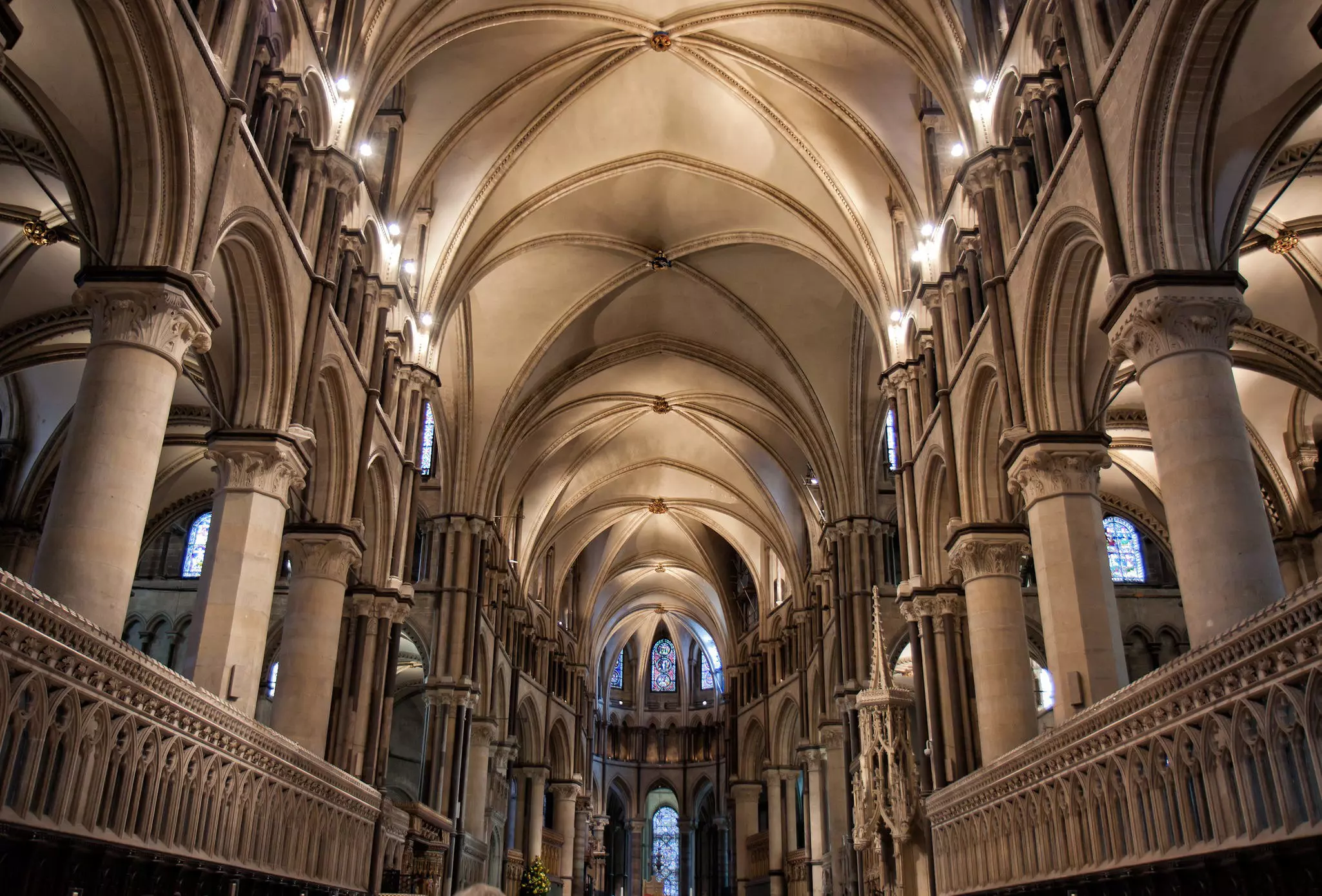 Canterbury Cathedral interior.