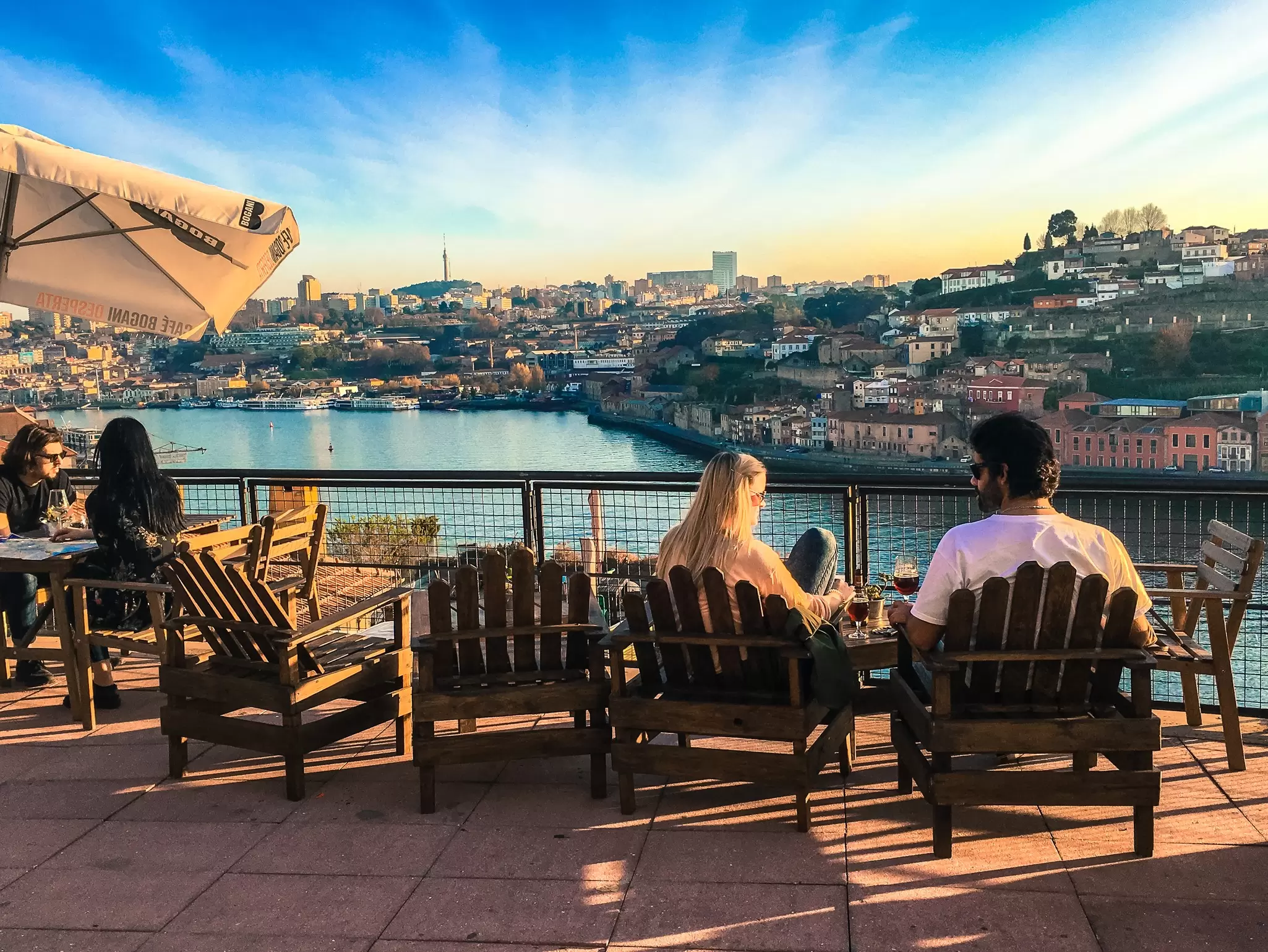 Taking in the view from the Miradouro Ignez lookout in Porto, Portugal