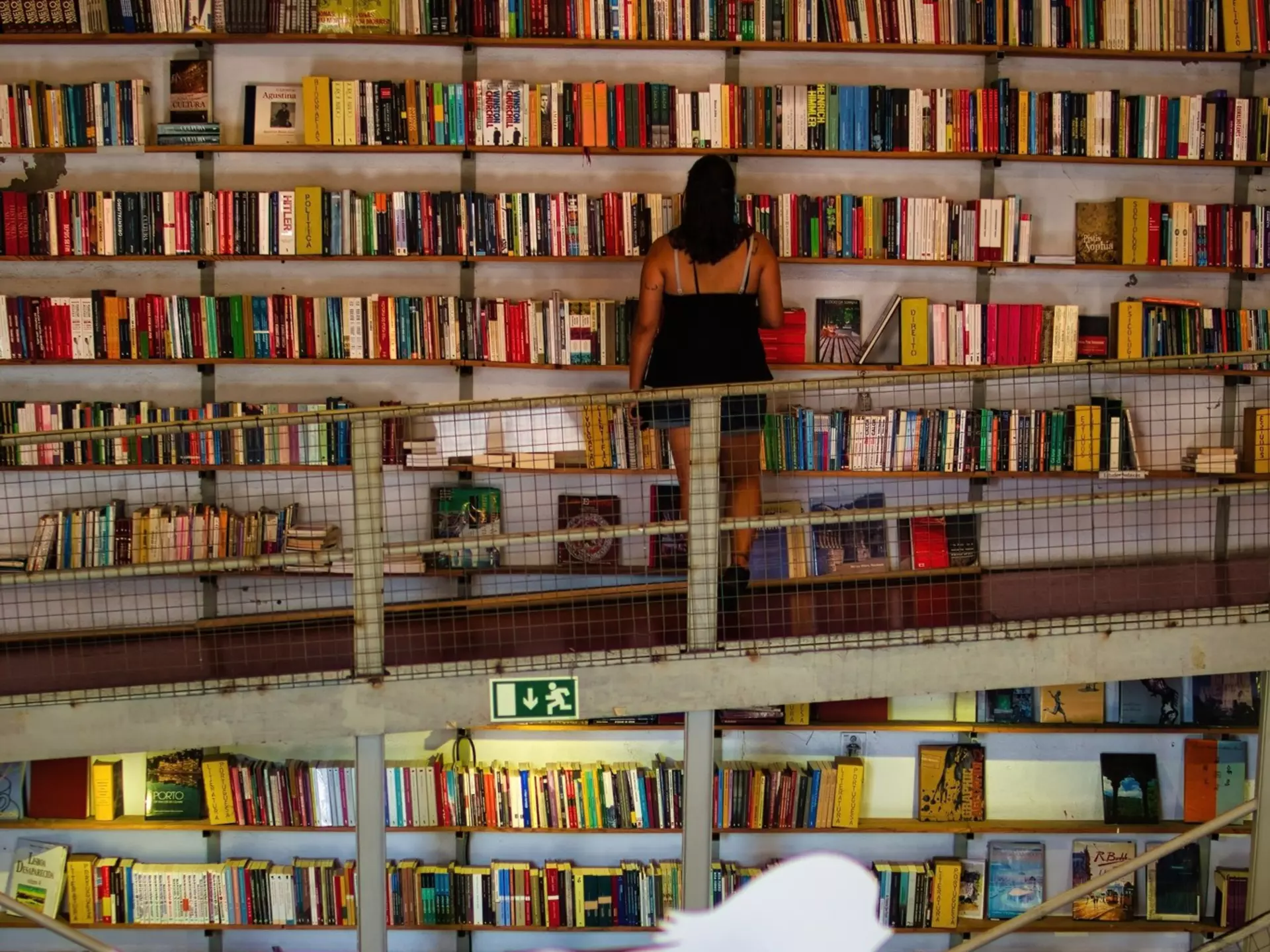 Woman in bookshop