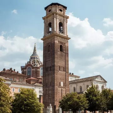 Bell Tower Cathedral of Saint John the Baptist in Turin.