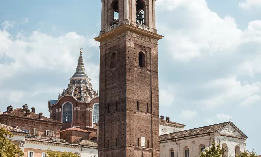 Bell Tower Cathedral of Saint John the Baptist in Turin.