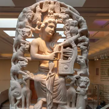 Statue of Orpheus in the Byzantine and Christian Museum in Athens, Greece.
